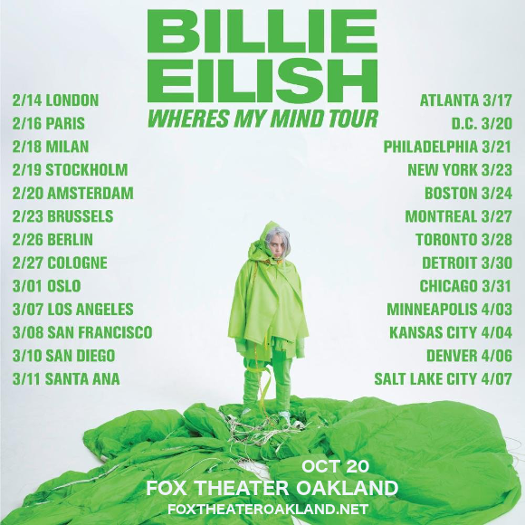 Billie Eilish at Fox Theater Oakland