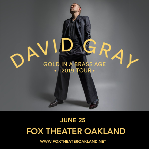 David Gray at Fox Theater Oakland