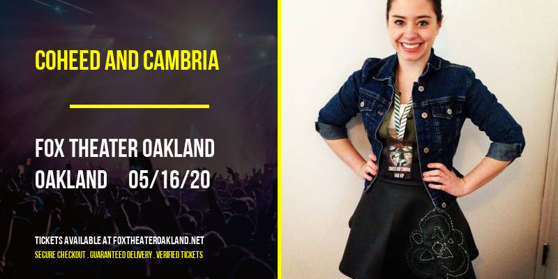 Coheed and Cambria at Fox Theater Oakland tickets Coheed and Cambria at Fox Theater Oakland