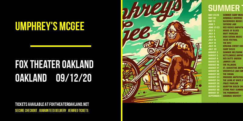 Umphrey's McGee at Fox Theater Oakland tickets Umphrey's McGee at Fox Theater Oakland