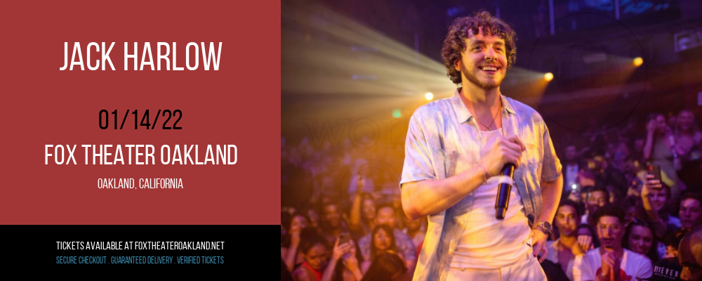 Jack Harlow at Fox Theater Oakland
