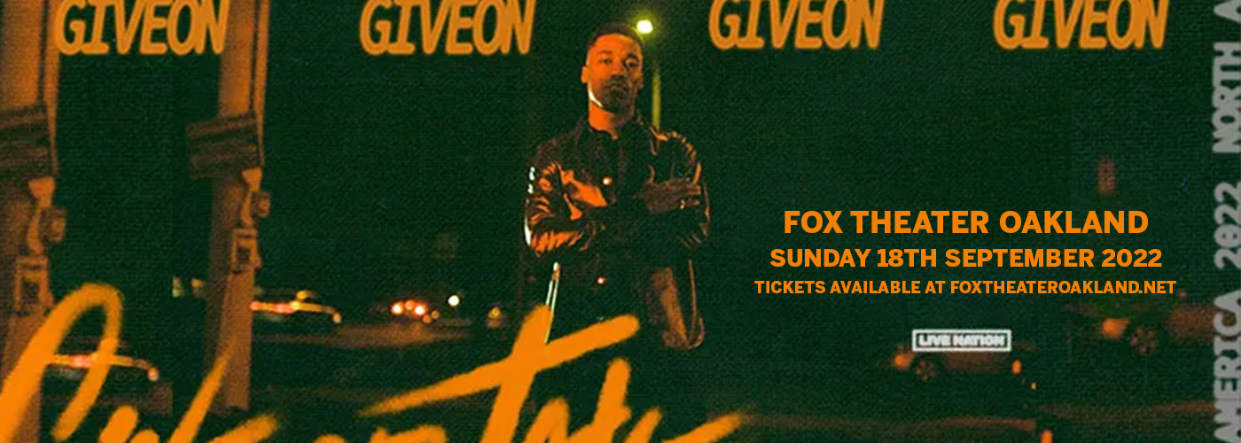 Giveon at Fox Theater Oakland