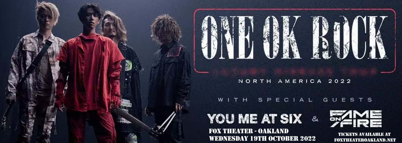 One Ok Rock at Fox Theater Oakland