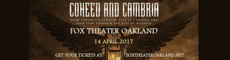 Coheed and Cambria at Fox Theater Oakland