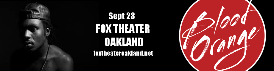 Blood Orange at Fox Theater Oakland