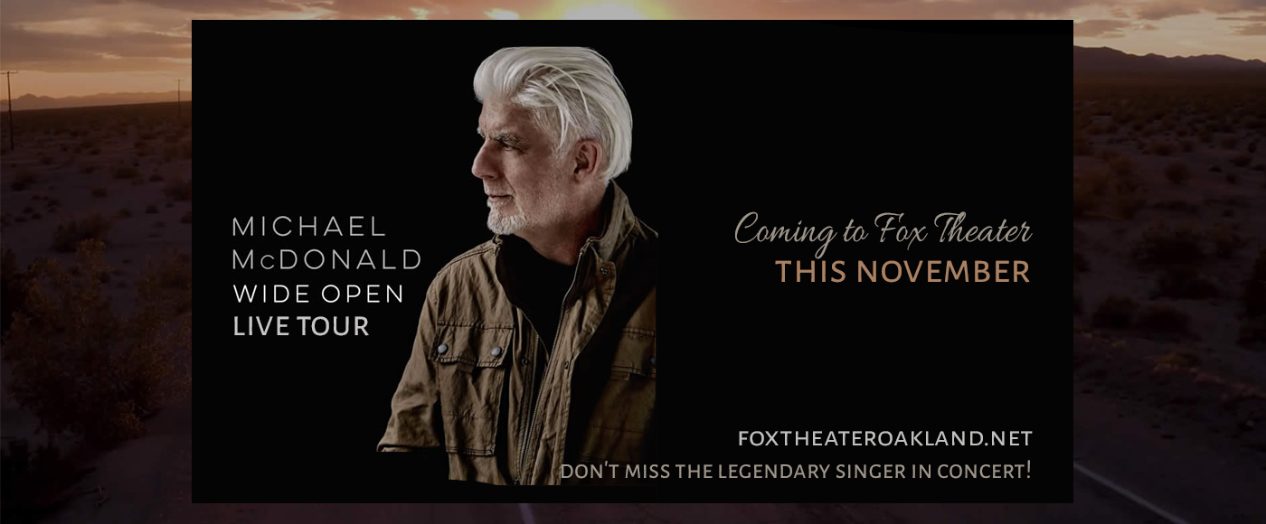 Michael McDonald - Musician & Marc Cohn at Fox Theater Oakland