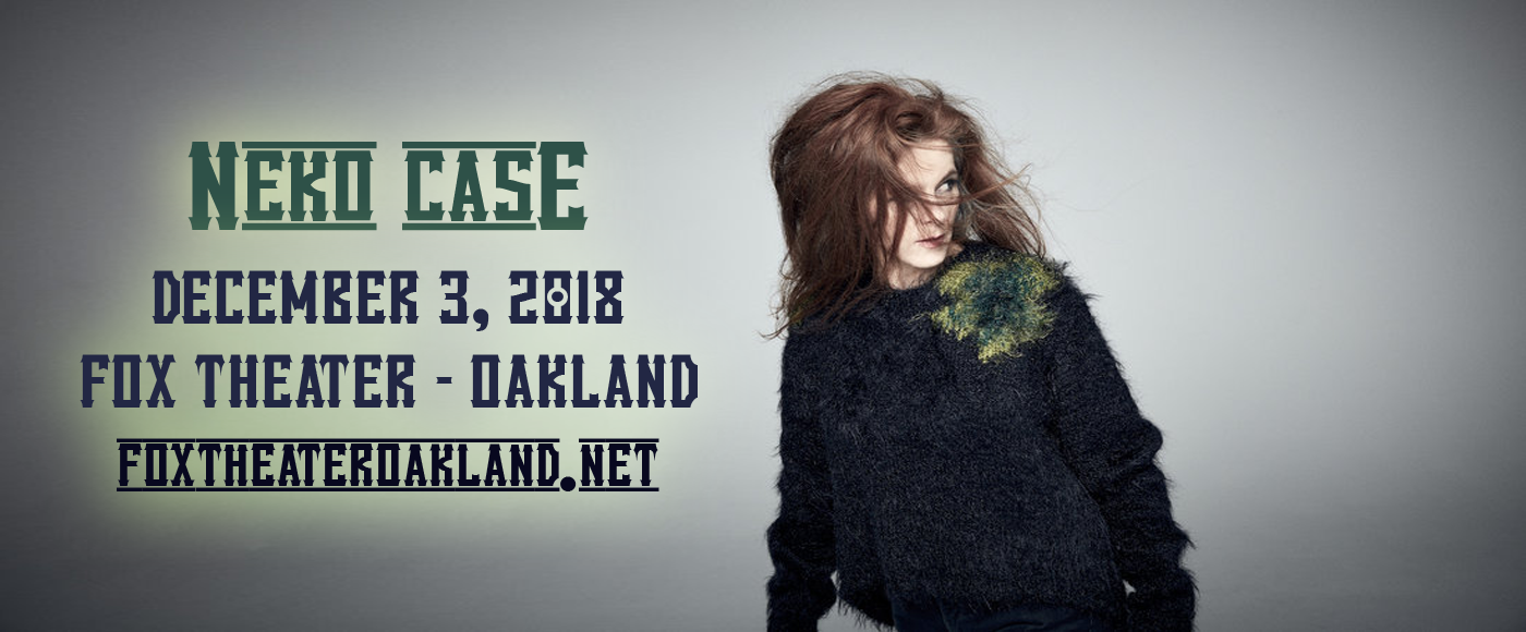 Neko Case at Fox Theater Oakland tickets Neko Case at Fox Theater Oakland