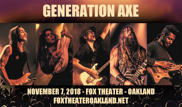 Generation Axe, Steve Vai, Zakk Wylde, Yngwie Malmsteen, Nuno Bettencourt & Tosin Abasi at Fox Theater Oakland