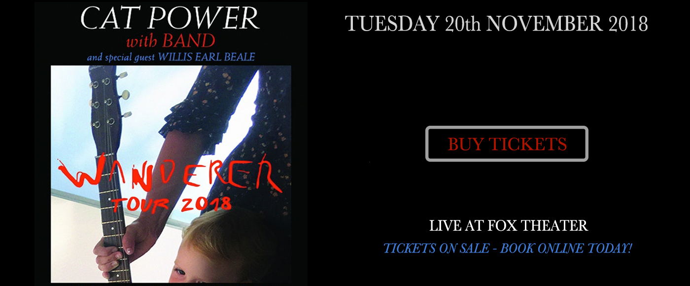 Cat Power at Fox Theater Oakland tickets Cat Power at Fox Theater Oakland