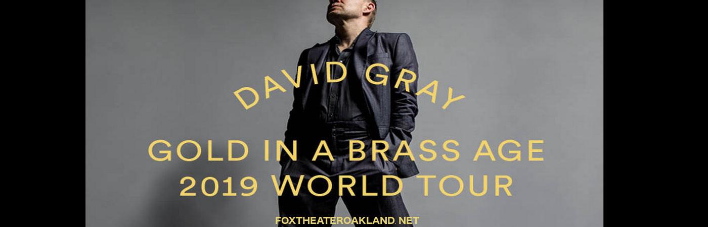 David Gray at Fox Theater Oakland