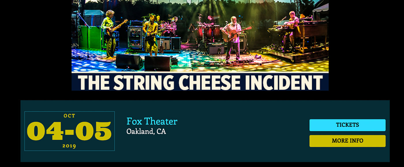 String Cheese Incident at Fox Theater Oakland