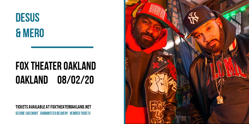 Desus & Mero at Fox Theater Oakland tickets Desus & Mero at Fox Theater Oakland