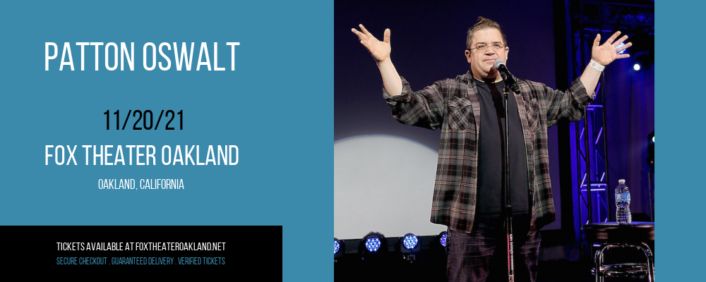 Patton Oswalt at Fox Theater Oakland