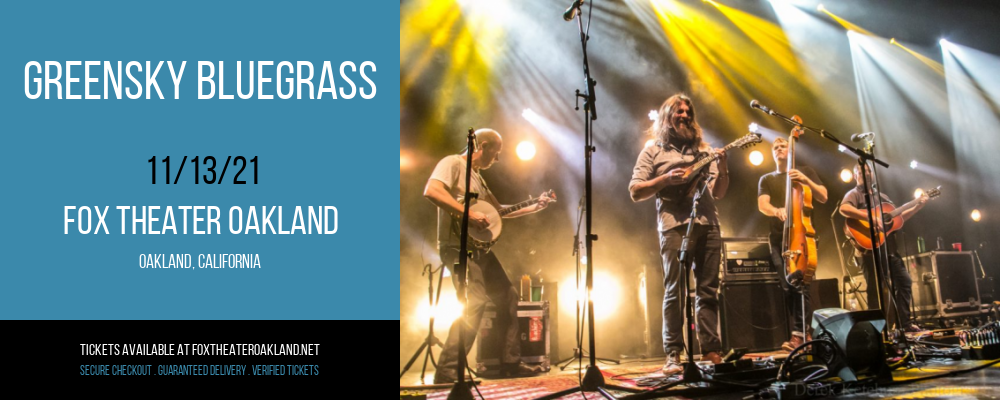 Greensky Bluegrass at Fox Theater Oakland