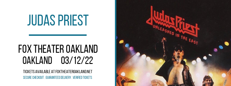Judas Priest at Fox Theater Oakland tickets Judas Priest at Fox Theater Oakland