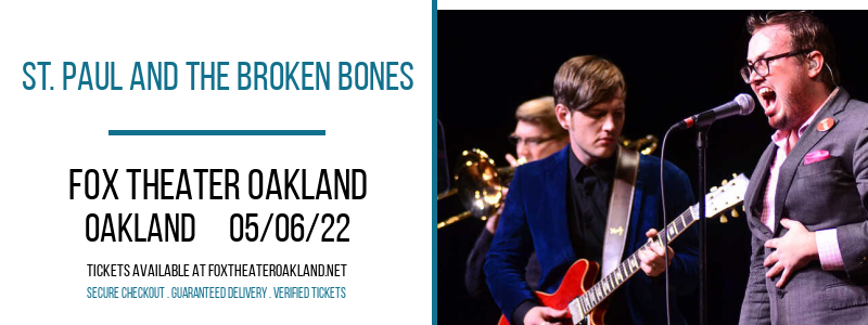 St. Paul and The Broken Bones at Fox Theater Oakland