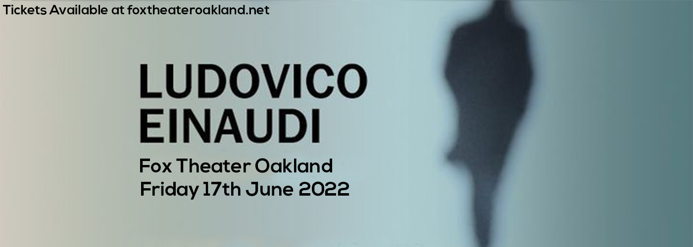 Ludovico Einaudi at Fox Theater Oakland