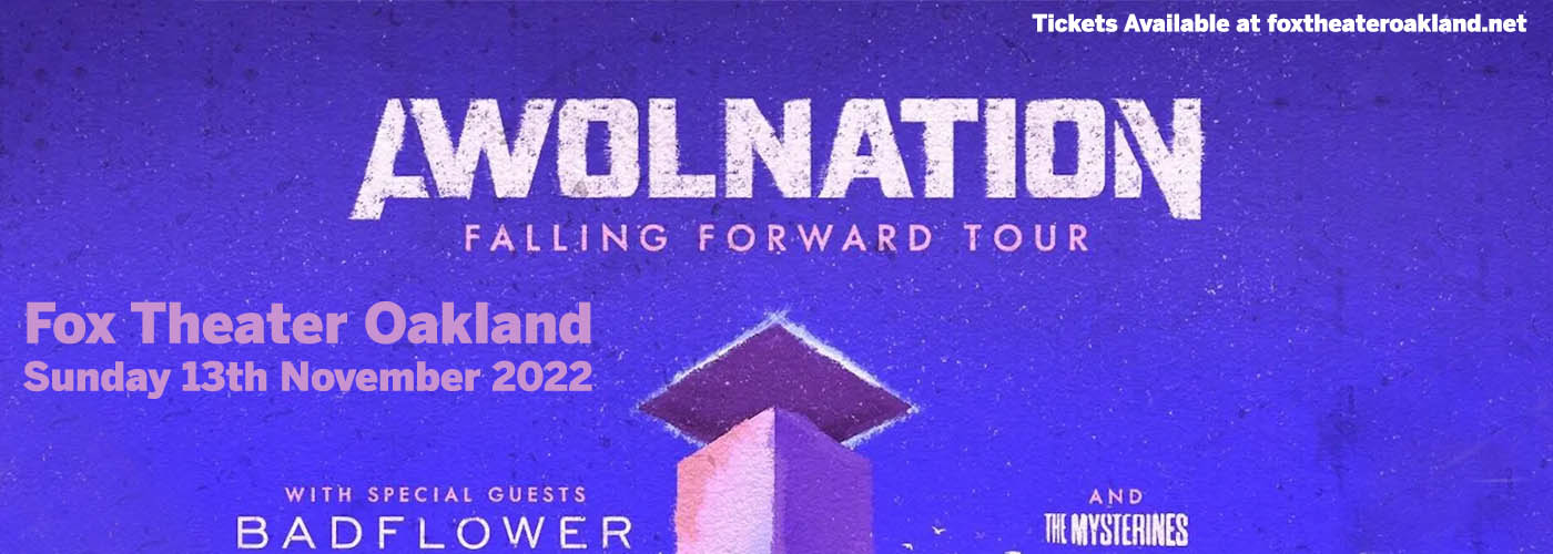 AWOLNATION at Fox Theater Oakland tickets AWOLNATION at Fox Theater Oakland
