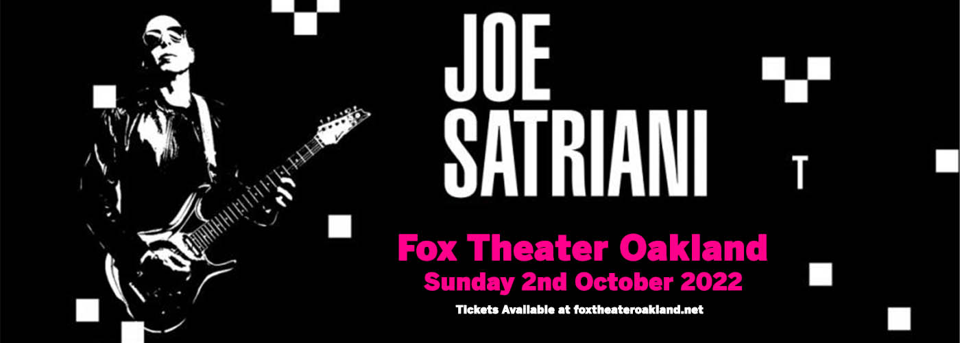 Joe Satriani at Fox Theater Oakland tickets Joe Satriani at Fox Theater Oakland