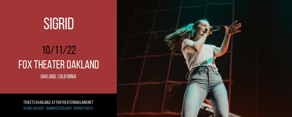 Sigrid at Fox Theater Oakland