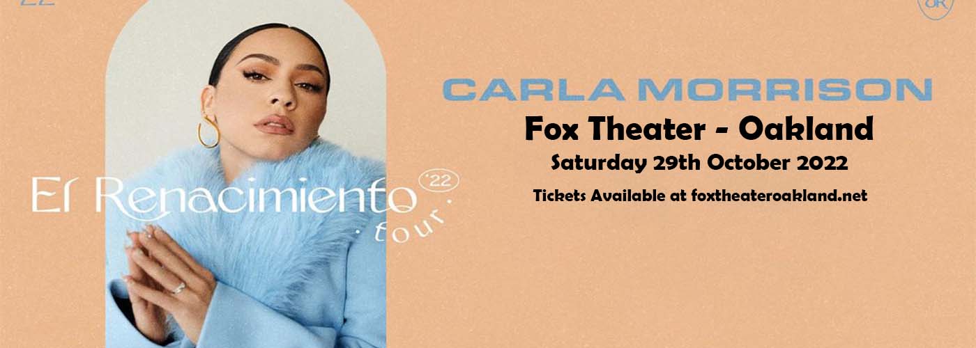 Carla Morrison at Fox Theater Oakland