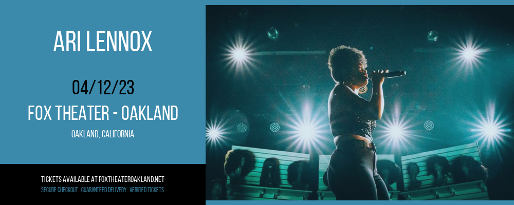 Ari Lennox at Fox Theater Oakland tickets Ari Lennox at Fox Theater Oakland