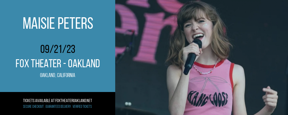 Maisie Peters at Fox Theater Oakland tickets Maisie Peters at Fox Theater Oakland