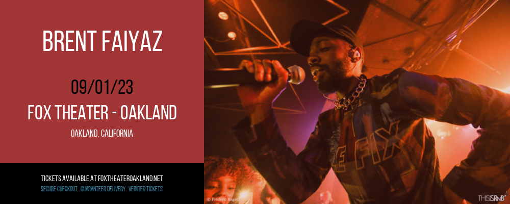Brent Faiyaz at Fox Theater Oakland tickets Brent Faiyaz at Fox Theater Oakland