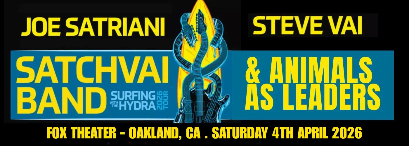 SatchVai Band: Joe Satriani &amp; Steve Vai &amp; Animals As Leaders